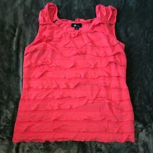 Tank top with ruffles